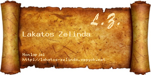 Lakatos Zelinda névjegykártya